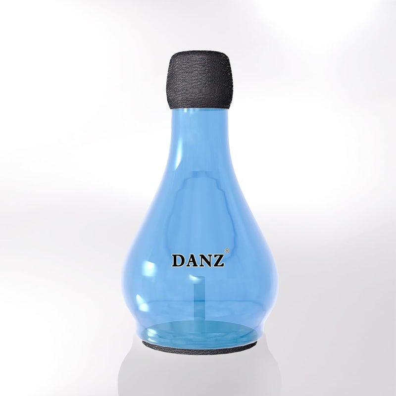 Danz Trumpet Practice Mute - Lightweight Trumpet Accessory - 80% Volume Reduction - Blue - Fits All Trumpets - Image 1